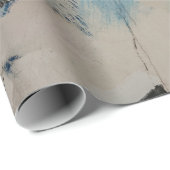 Abstraktes Blau-Weiß-Bild Geschenkpapier (Rolleneckpunkt)