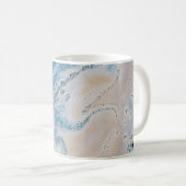 Abstraktes Blau-Weiß-Bild Kaffeetasse (VorderseiteRechts)