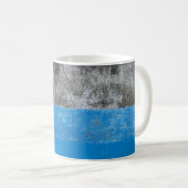 Abstraktes Blau-Weiß-Bild Kaffeetasse (VorderseiteRechts)