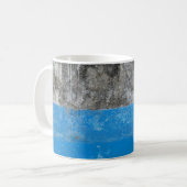 Abstraktes Blau-Weiß-Bild Kaffeetasse (Vorderseite Links)