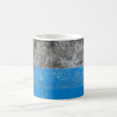 Abstraktes Blau-Weiß-Bild Kaffeetasse (Mittel)