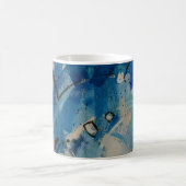 Abstraktes Blau-Weiß-Bild Kaffeetasse (Mittel)