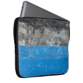 Abstraktes Blau-Weiß-Bild Laptopschutzhülle (Vorne Rechts)