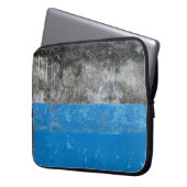 Abstraktes Blau-Weiß-Bild Laptopschutzhülle (Vorderseite Links)