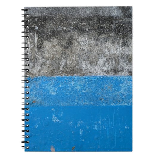 Abstraktes Blau-Weiß-Bild Notizblock (Vorderseite)