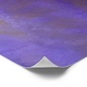 Abstraktes Blau-Weiß-Bild Poster (Ecke)