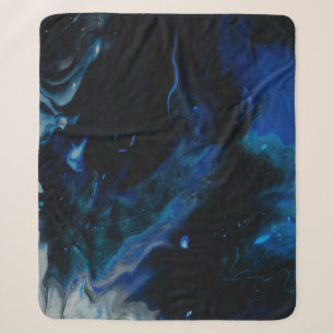 Abstraktes Blau-Weiß-Bild Sherpadecke