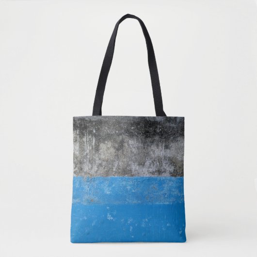 Abstraktes Blau-Weiß-Bild Tasche (Vorderseite)
