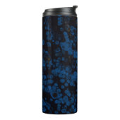 Abstraktes Blau-Weiß-Bild Thermosbecher (Nach links gedreht)