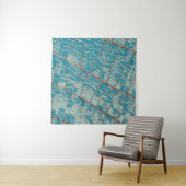 Abstraktes Blau-Weiß-Bild Wandteppich (Beispiel (Horizontal))