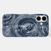 Abstraktes blau-weißes Muster Case-Mate iPhone Hülle (Rückseite (Horizontal))