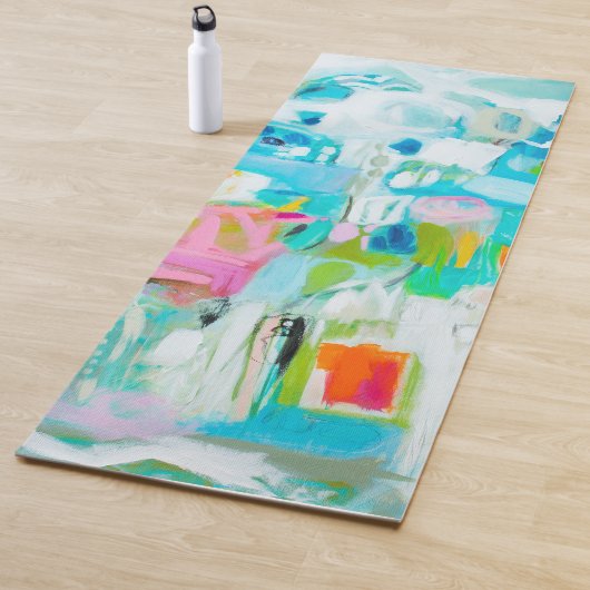 Abstraktes Blau Yogamatte (Beispiel)