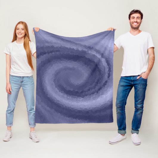 Abstraktes, blauer violettes Veilchenschiff Modern Fleecedecke (Beispiel)