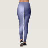 Abstraktes, blauer violettes Veilchenschiff Modern Leggings (Rückseite)