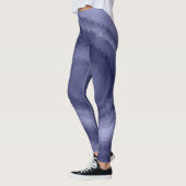 Abstraktes, blauer violettes Veilchenschiff Modern Leggings (Links)