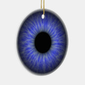 abstraktes blaues Auge Keramikornament (Rechts)