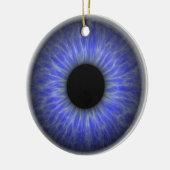 abstraktes blaues Auge Keramikornament (Links)