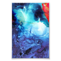 Abstraktes blaues Batikmuster