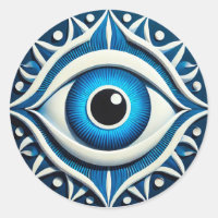 Abstraktes Blaues Böse