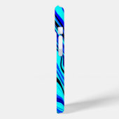 Abstraktes blaues Case-Mate-iPhone Case-Mate iPhone Hülle (Rückseite / Links)