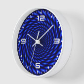 Abstraktes blaues Circle Design Uhr (Winkel)