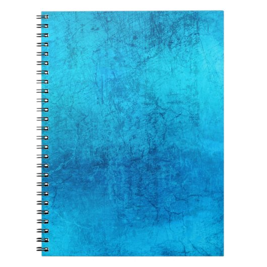 Abstraktes blaues einfarbiges Design Notizblock (Vorderseite)