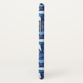 Abstraktes blaues Eis Crsytal Muster Case-Mate iPhone Hülle (Hinten/Rechts)