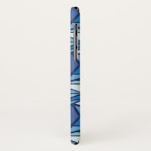 Abstraktes blaues Eis Crsytal Muster Case-Mate iPhone Hülle (Hinten/Links)