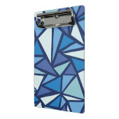 Abstraktes blaues Eis Crsytal Muster Mini Klemmbrett (Gewinkelt2)