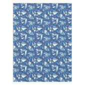 Abstraktes blaues Eis Crsytal Muster Tischdecke (Vorderseite)