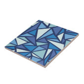 Abstraktes Blaues Eiskristall Fliese (Seite)