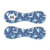 Abstraktes blaues Eiskristall-Muster Baseball (Paneele)