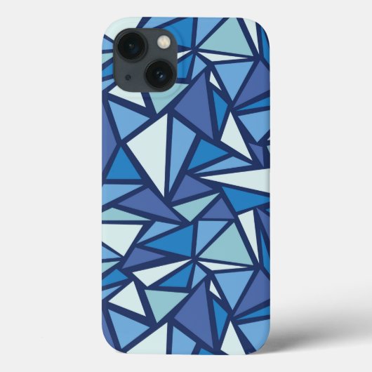Abstraktes blaues Eiskristall-Muster Case-Mate iPhone Hülle (Rückseite)
