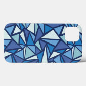Abstraktes blaues Eiskristall-Muster Case-Mate iPhone Hülle (Rückseite (Horizontal))