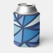Abstraktes blaues Eiskristall-Muster Dosenkühler (Kanne Rückseite)
