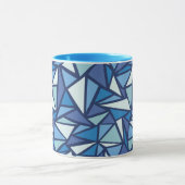 Abstraktes Blaues Eiskristall Tasse (Zentrum)