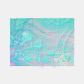 Abstraktes blaues Fleece-Decke Fleecedecke (Vorderseite (Horizontal))