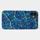 Abstraktes blaues/gelbes Muster Case-Mate iPhone Hülle (Rückseite (Horizontal))