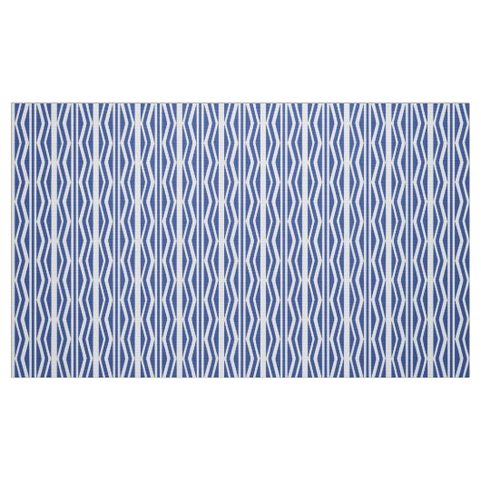 Abstraktes Blaues geometrisches Muster Stoff (Fat Quarter (45,7 x 55,9 cm))