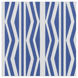 Abstraktes Blaues geometrisches Muster Stoff