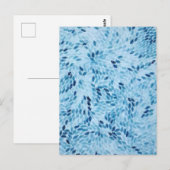Abstraktes blaues Glasmosaik Postkarte (Vorne/Hinten)