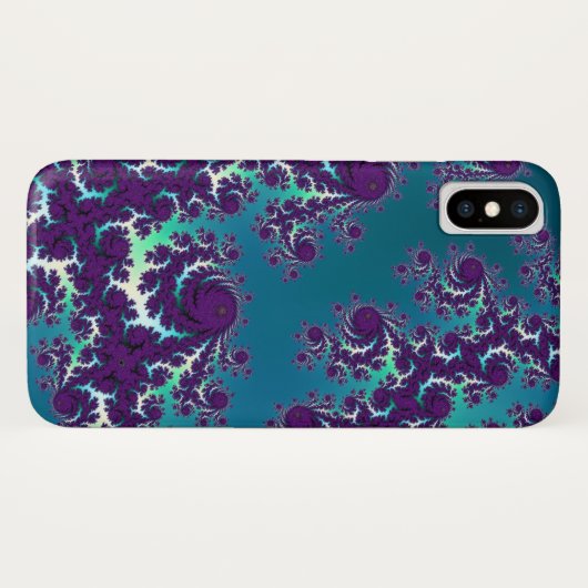 Abstraktes blaues Grün-lila Fraktal iPhone 6 Plus Case-Mate iPhone Hülle (Rückseite (Horizontal))