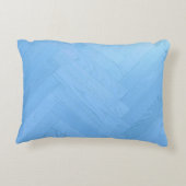 Abstraktes blaues Holzfußboden | Dekokissen (Rückseite)