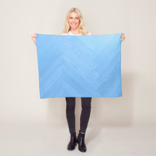 Abstraktes blaues Holzfußboden Fleecedecke