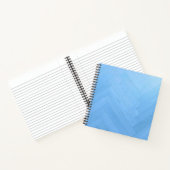 Abstraktes blaues Holzfußboden | Notizbuch (Innenseite)