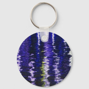 Abstraktes blaues Keychain Schlüsselanhänger