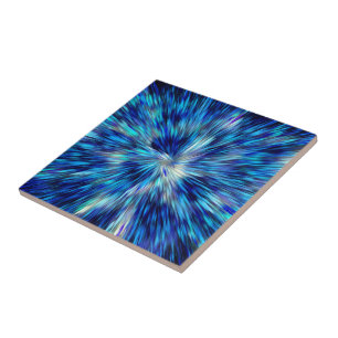 Abstraktes blaues Licht Keramik Tile Space Univers Fliese