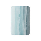 Abstraktes blaues Meer Badematte (Vorderseite Vertikal)