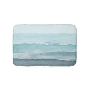 Abstraktes blaues Meer Badematte