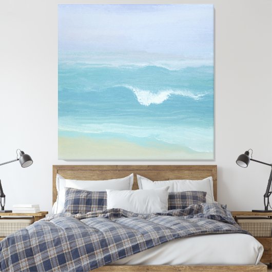 Abstraktes blaues Meer Leinwanddruck (Insitu (Schlafzimmer))